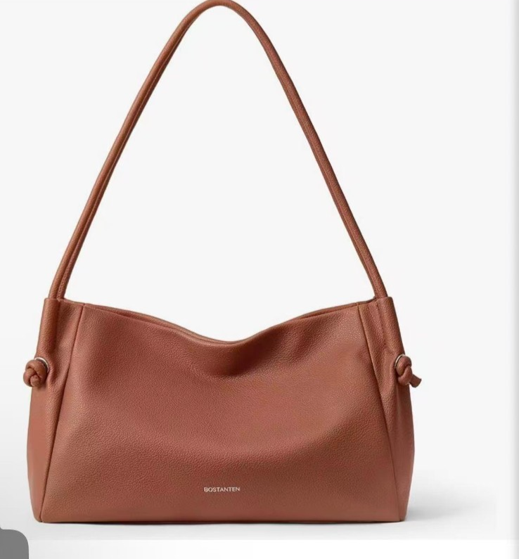 BOSTANTEN Shoulder Bag for Women Pebbled Vegan Leather Purses Soft Hobo Handbag