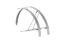 Paio parafanghi piatti bicicletta in alluminio bici