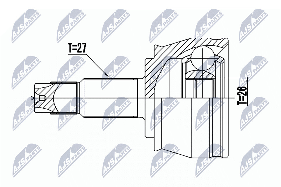 N.T.Y. NPZ-CH-030.NTY Joint Kit, drive shaft for FIAT,JEEP