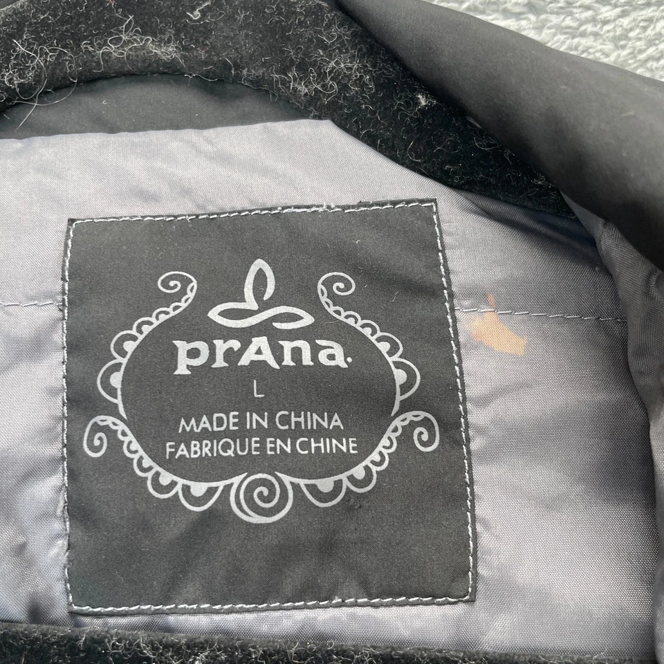 Куртка женская Prana большая черная коллекция Breathe воротник-капот асимметричный - Изображение 3 из 4