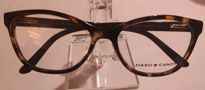 Hard Candy HC279 EYEGLASS FRAMES FELINE TORT 58 17 145  NWT 