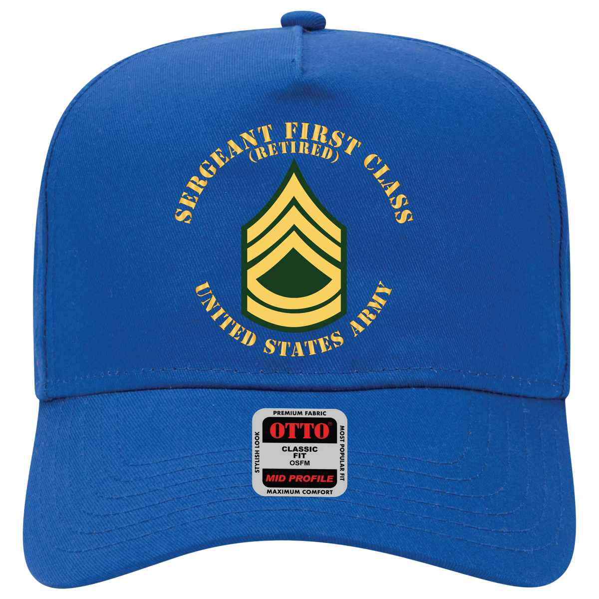 Baseball Cap - Army - Sergeant First Class - SFC - Retired - Flat
