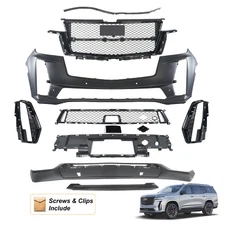 Front Bumper Cover Grille Assembly Grille Kit For 2021-2024 Cadillac Escalade V