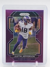 JUSTIN JEFFERSON 2021 PANINI PRIZM FOOTBALL PURPLE /125 #125 VIKINGS Q8271