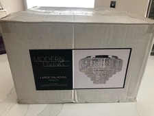 MODERN LIVING Stunning Crystal Chandelier