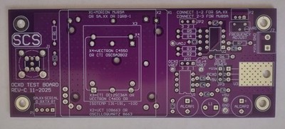 Test Board (bare PCB) for DIY 10MHz OCXO Frequency Standard Reference Timebase