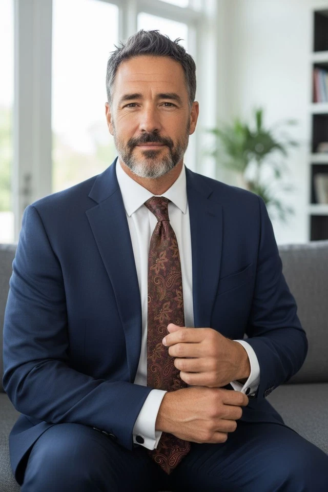 🔥ERMENEGILDO ZEGNA EXQUISITA CORBATA DE SEDA TEJIDA ITALIANA, NUEVA CON ETIQUETAS $235 Foto 2 de 4