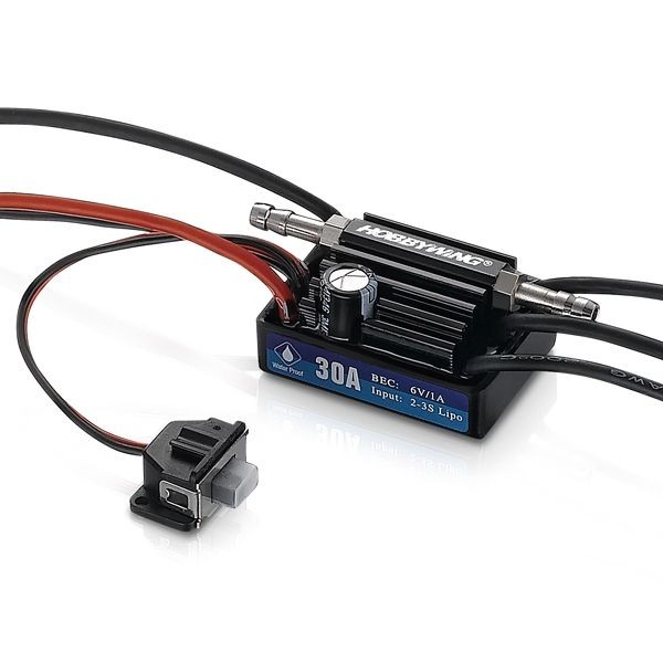 Contrôleur SEAKING 30A V3 Hobbywing pour éviter la surchauffe de votre bateau RC