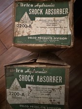 Chevrolet 1939-1946 All Passenger Nos Gm Delco Shock Absorbers 2200-a And 2200-b Chevrolet 1939-1946 All Passenger Nos Gm Delco Shock Absorbers 2200-a And 2200-b