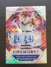 2020 Prizm Draft Heston Kjerstad Fireworks Power Plaid Prizm Auto 6/17 Orioles