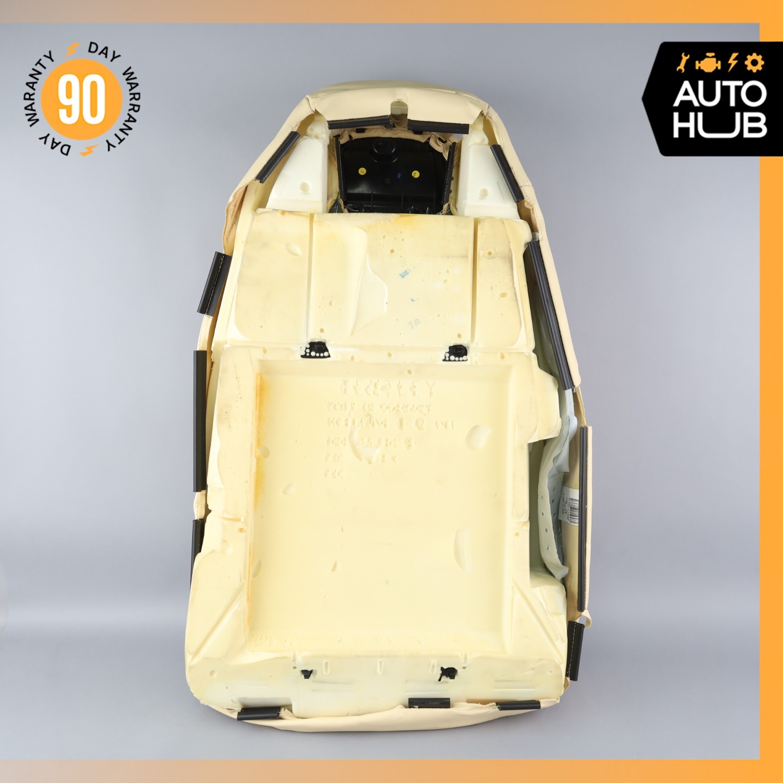 12-17 Bentley Continental GT Rear Right Side Top Upper Seat Cushion Beige OEM