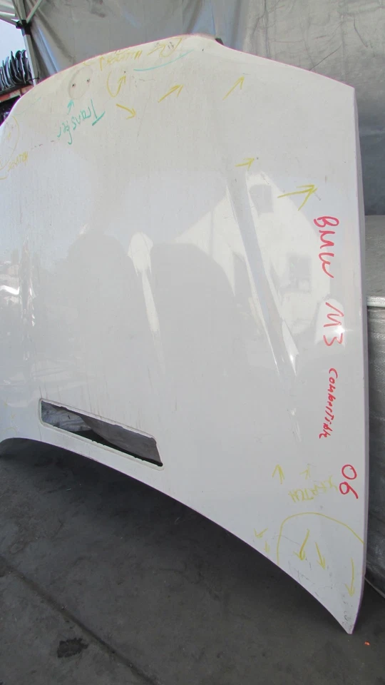 2001-2006 BMW E46 M3 ТРАНСФОРМИРУЕМЫЙ КАПОТ ПАНЕЛЬ КАПОТА КОРПУС БЕЛЫЙ OEM - Изображение 2 из 4