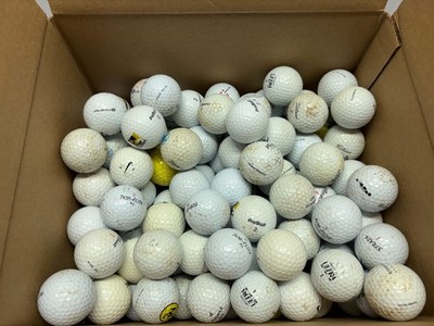 lot of (100) used golf balls white color Titleist Nike Pinnacle Prostaff Strata