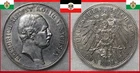 German Reich 5 Mark 1908 E Muldenhütten * Friedrich August King v Saxony VF