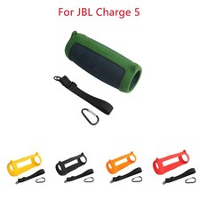 Bluetooth Speaker Silicone Cover Protective Frame Case w/ Hood For JBL Charge 5 