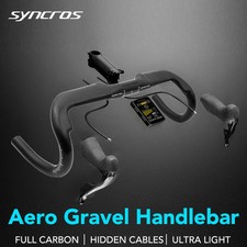 Manillar Syncros Gravel Bicicleta de Carretera Aero Bar Medio Enrutamiento Interno 340-380mm