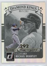 2016 Panini Donruss Diamond Kings Stat Line Career /292 Michael Brantley #8 sh7