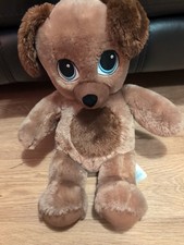 Build A Bear Puppy Dog Sweet Hugs Brown Blue Eyes Plush 17"