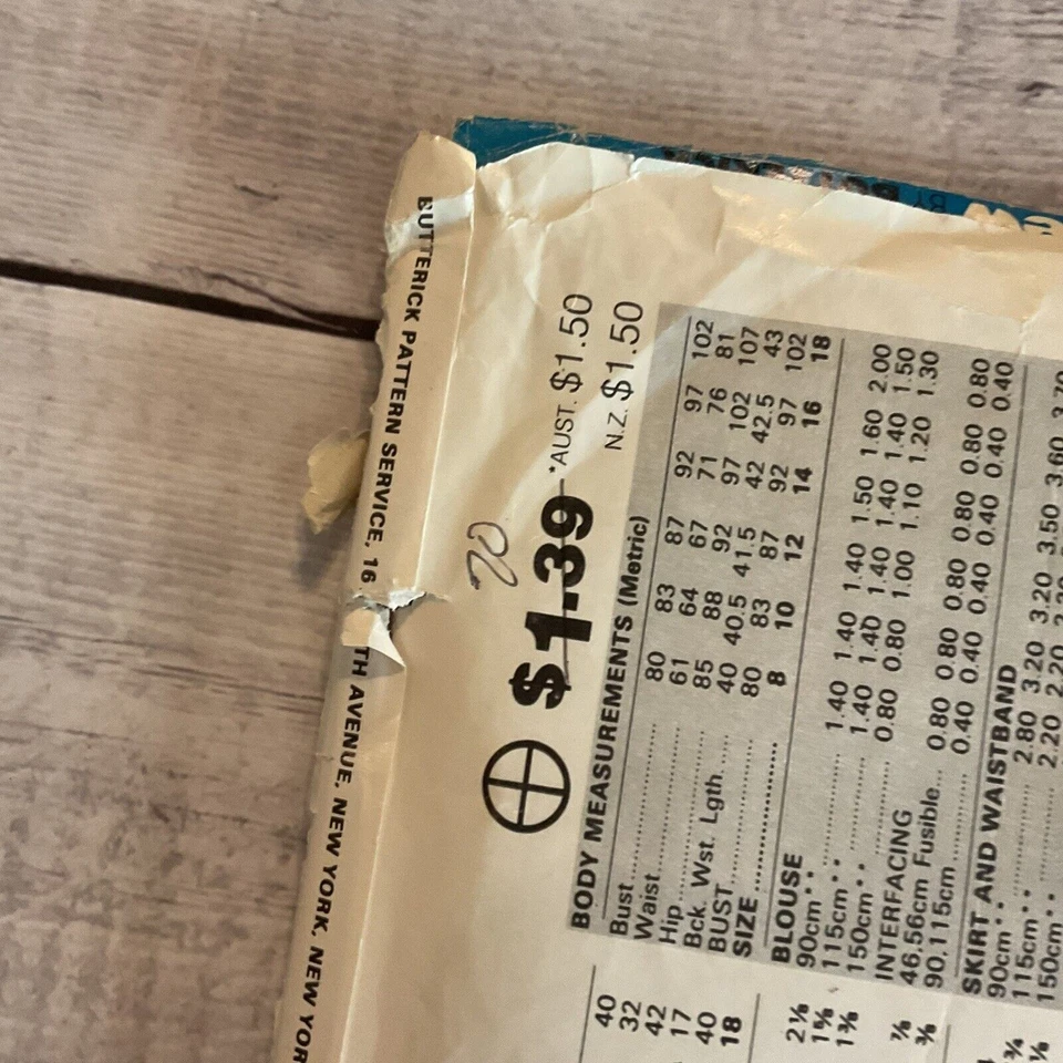 See & Sew 5037 Sewing Pattern Blouse Wrap Skirt Reversible Miss Sz 8-18 UNCUT - Image 4 of 4