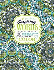 Inspiring Words Coloring Book: 30 Verses from the Bible You Can Color