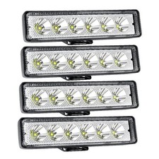 4pcs 10pcs 18W 6 Inch LED Work Light Spot Beam Single Row LED Light Bar 12V