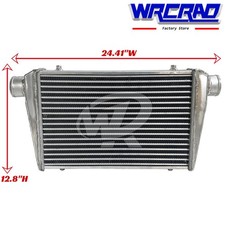 Universal 25x12x3 Intercooler For Toyota Acura Bwm Audi Honda Mazda 2.5 Io