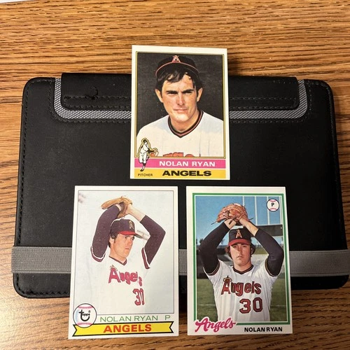 1976, 1978 and 1979 Topps Nolan Ryan - (3) Card  lot EX/NM