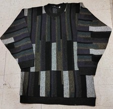 Vintage Protegé Collection Textured Multicolor Coogi Style Sweater - 2XLT Mens 