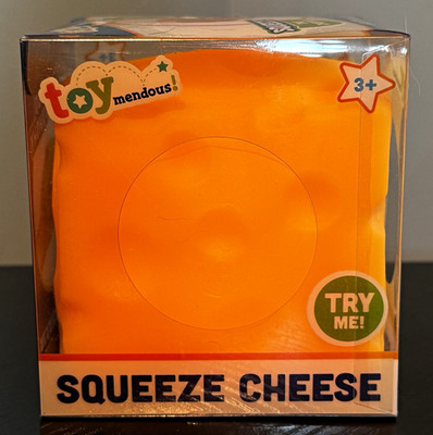NEW Authentic Sunny Days Viral Squeeze Cheese Squishy Toy NIB Same Day Ship!