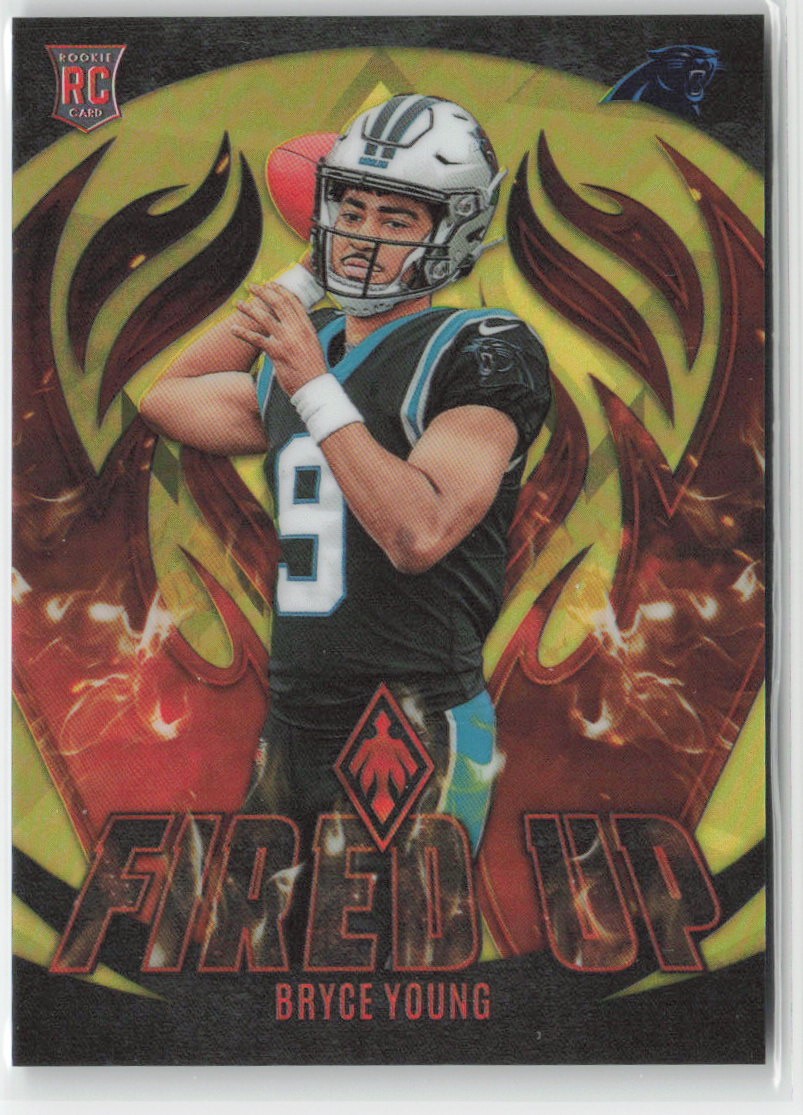 2023 Panini Phoenix #FU-4 Bryce Young Fired Up Yellow #/50