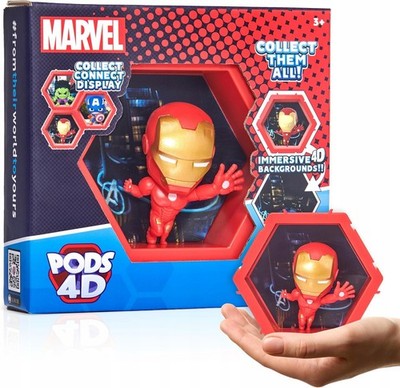 PODS 4D Iron Man Sammelfigur 4D-Effekt Marvel