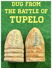 Union & Confederate Miniballs:  Dug at the Battle of TUPELO MISSISSIPPI