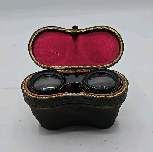 Opera Glasses With Leather Case Antique Lemaire Paris Binoculars Bsk. - Picture 12 of 15
