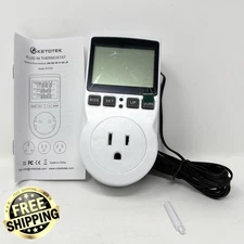 Digital Plug In Thermostat Temperature Controller KT3100 for Incubators Reptiles