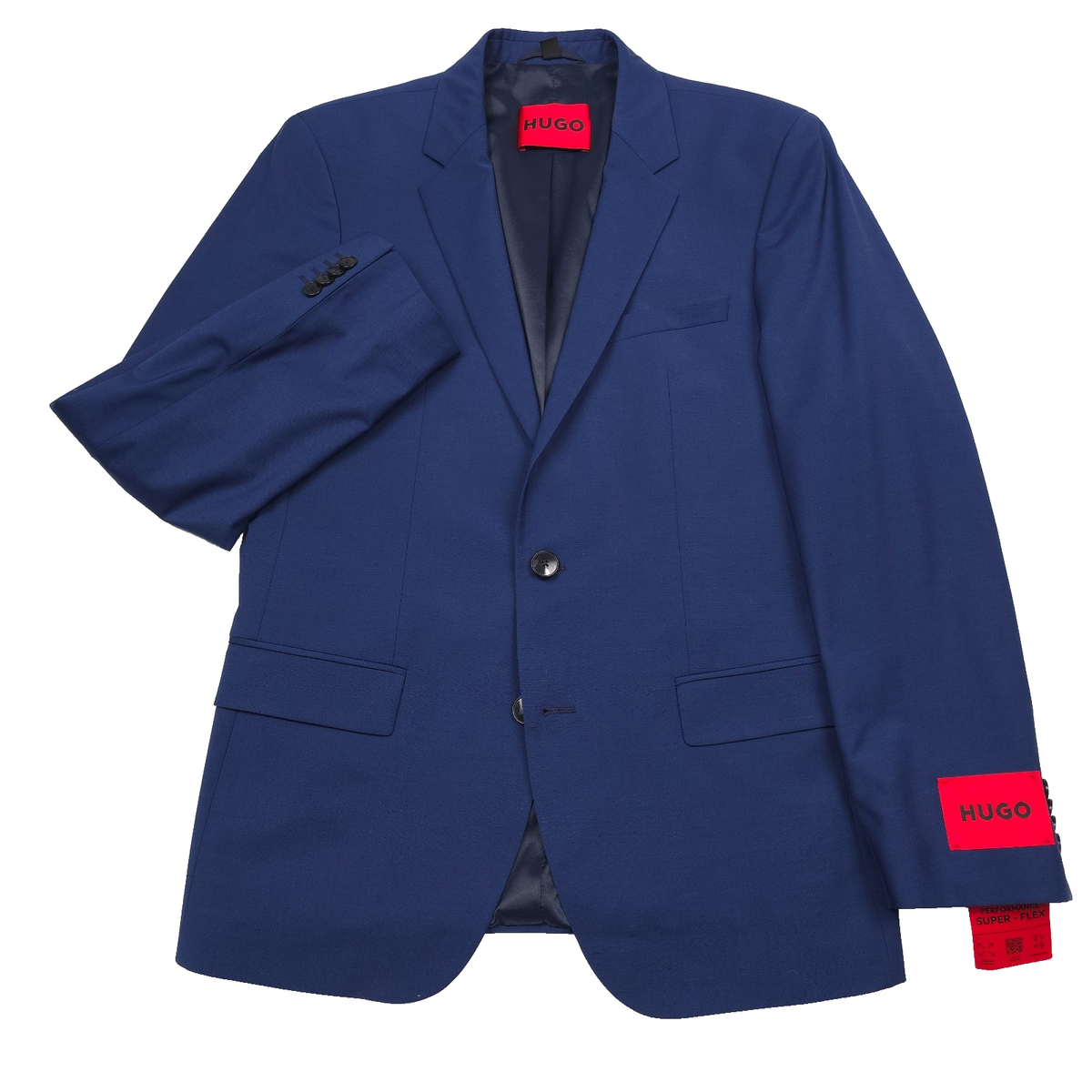 $495 Hugo Boss Henry M- 204x Blue Slim Fit Suit Jacket Blazer Mens