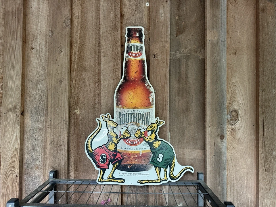 Metal Beer Bottle Southpaw Sign. 19.5x30 - Image 3 of 3