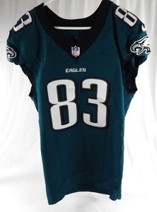 2024 Philadelphia Eagles Kylen Granson #83 Game Used Green Jersey 42 937