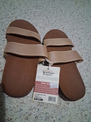 Women's Feelgoodz Zensole Copper Sandals Size 7 Rust Color