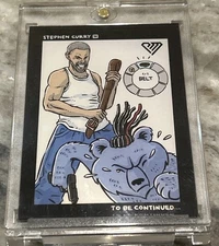 Stephen Curry Pocket Mountz Belt To Arse 1/8 Canvas Marketing Rare Official