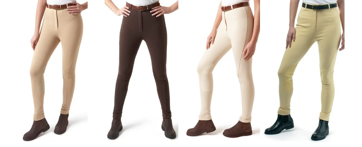Jodhpurs Beige Vintage Femme Harry Hall & Dingles - Taille 28, Jambe 32, Occasion