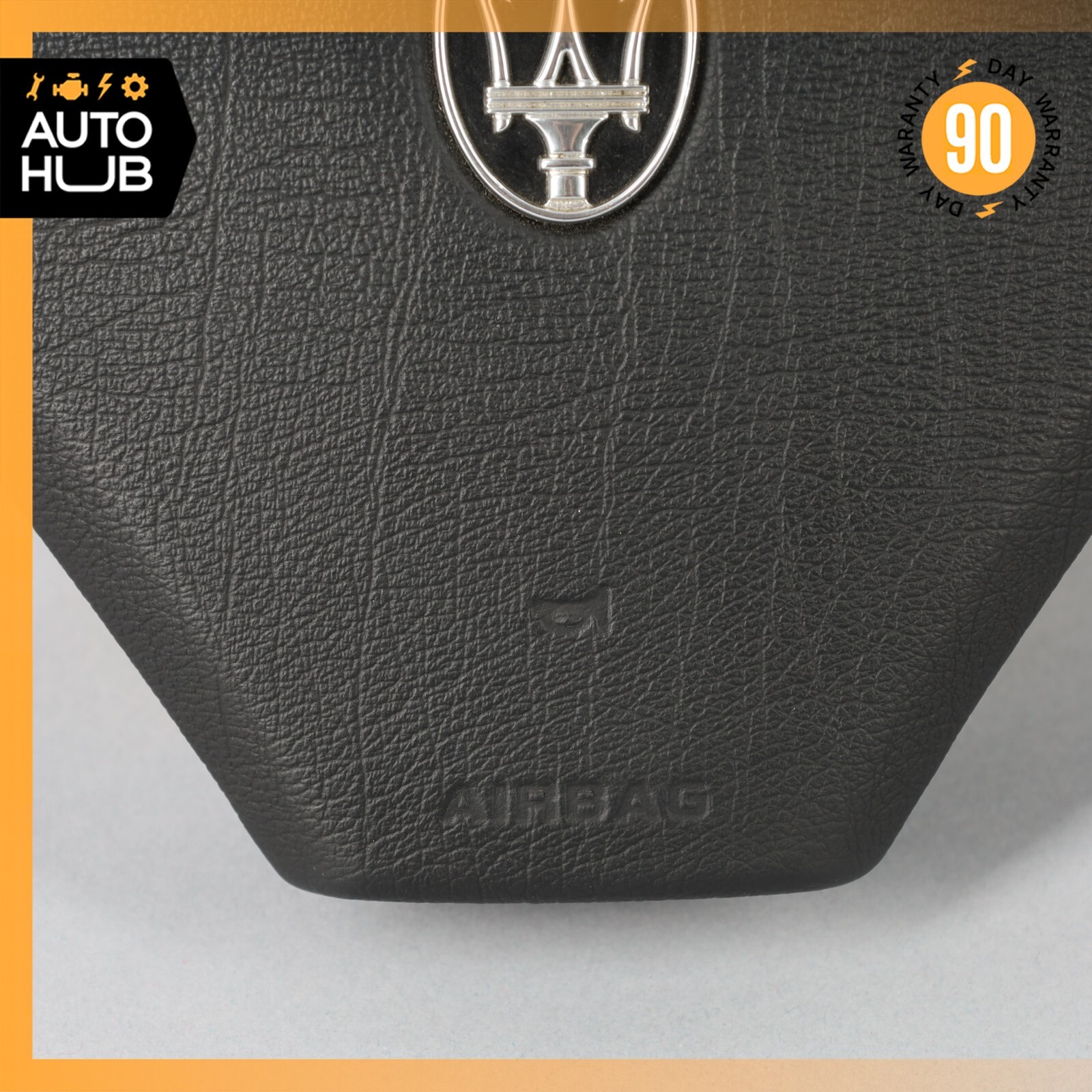 08-19 Maserati GranTurismo S M145 Steering Wheel Air Bag Airbag Black OEM