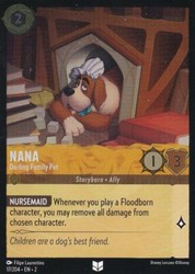 Disney Lorcana Nana - Darling Family Pet 17/204 Rise of the Floodborn Cold Foil