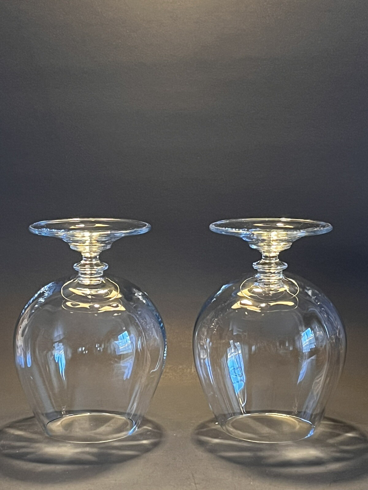 Set (2) Optical Crystal Brandy Snifter / Cognac Glasses eBay