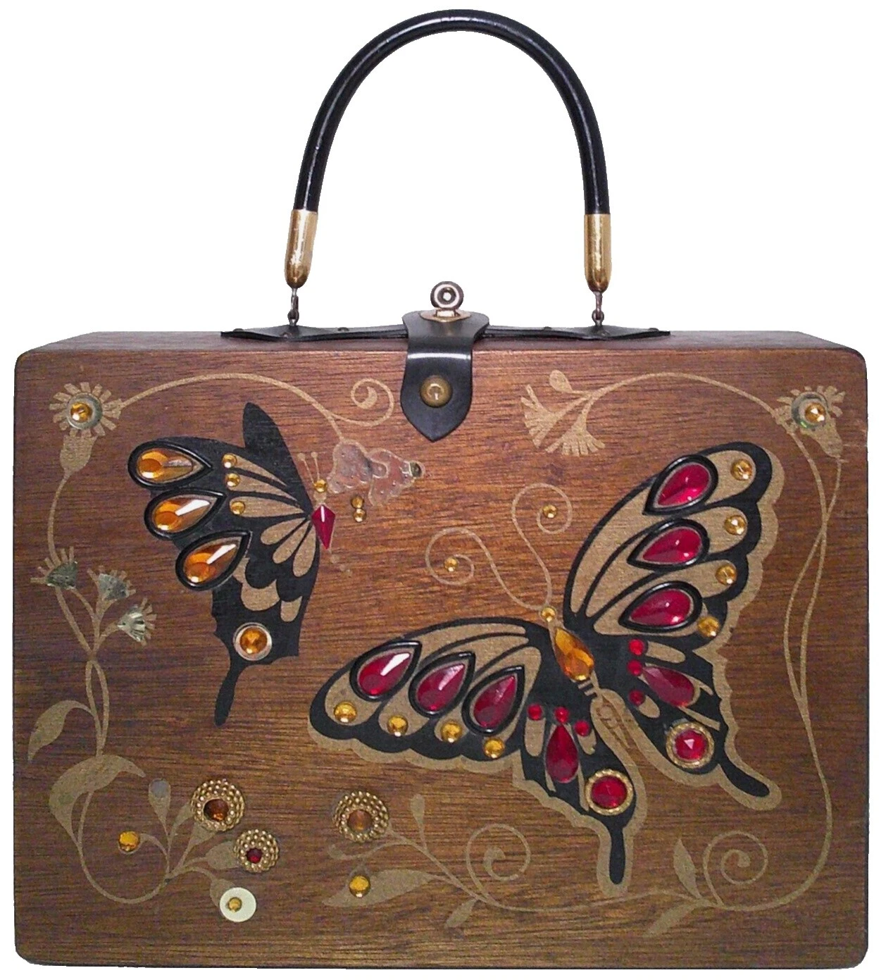 Wooden Cocktail Vintage Bags, Handbags & Cases
