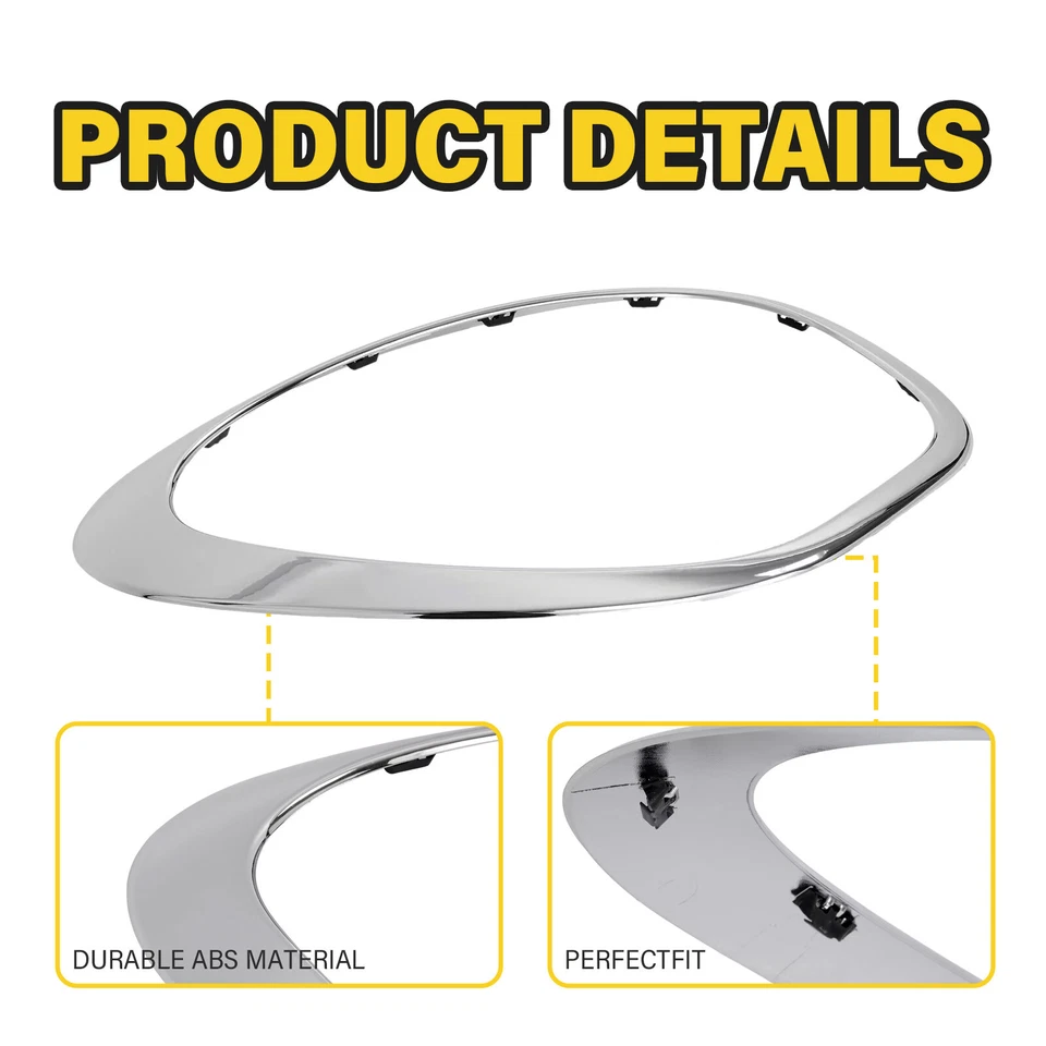 Chrome Right Headlight Trim Ring Bezel For Mini Cooper Countryman R60 2011-2016 Foto 2 de 4