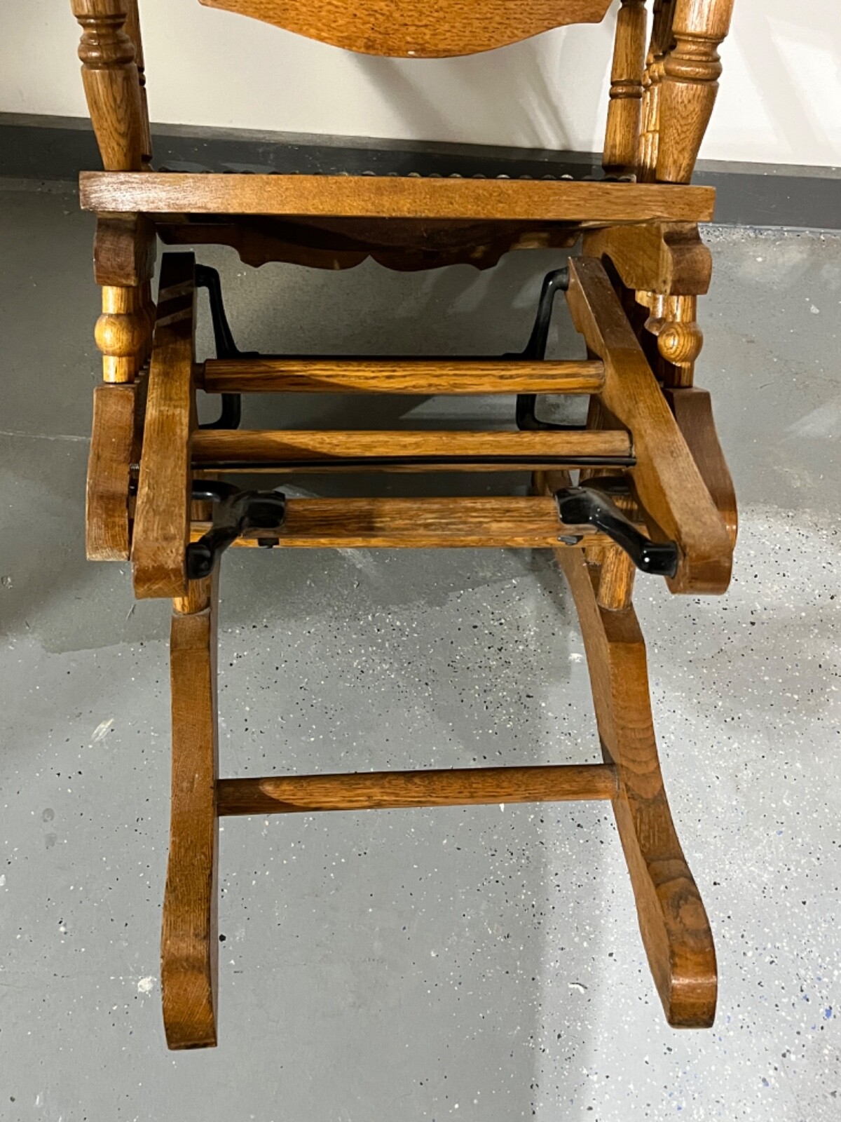 Antique 19th Century Victorian Oak Platform Rocker | eBay