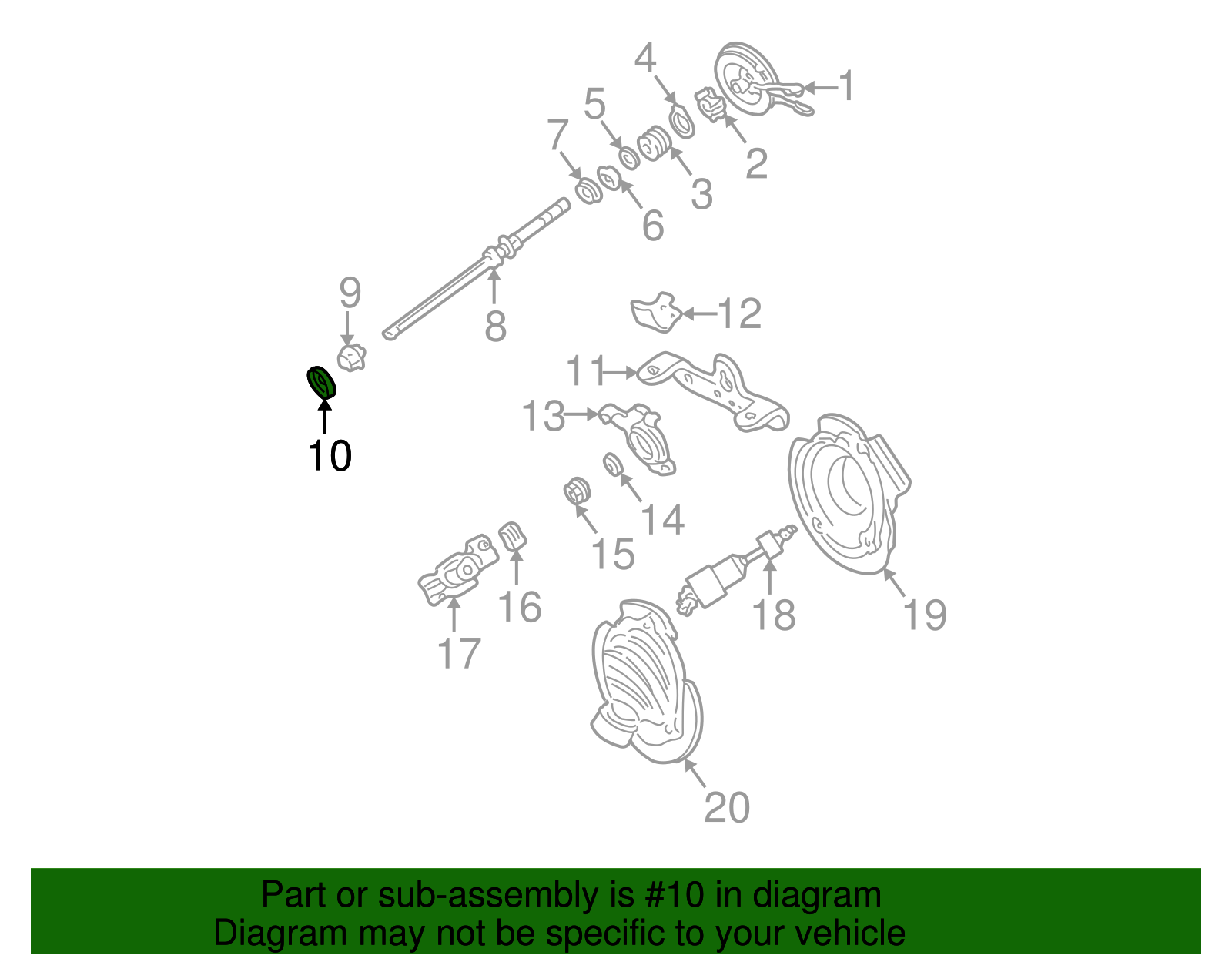 Genuine Ford Steering Column Bearing F4DZ3517C eBay
