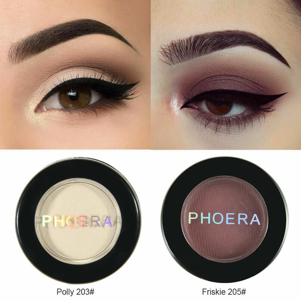 PHOERA Matte Eye Shadow Natural Waterproof Nude Eyeshadow Cosmetic Long-lasting - Image 3 of 4