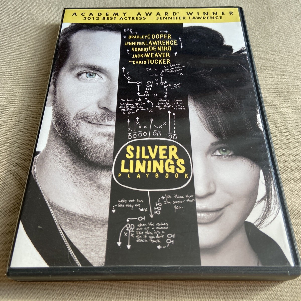 Silver Linings Playbook (DVD, 2012) Jennifer Lawrence Bradley