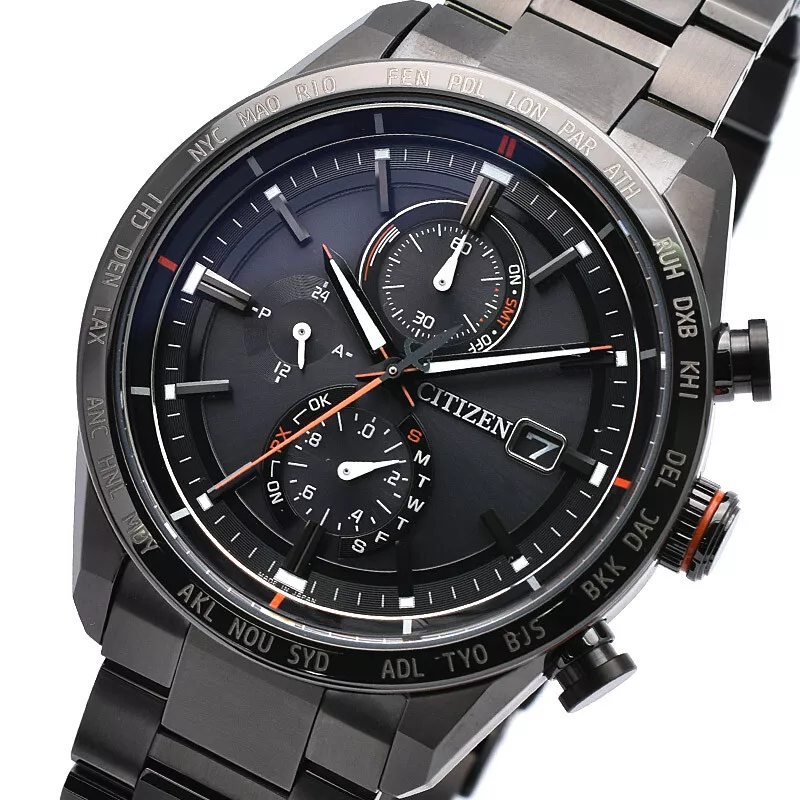 CITIZEN ATTESA AT8185-62E ACT Line Eco-Drive Radio Solar Black